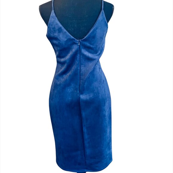 Sexy Navy Blue V-Neck Strappy Mini Dress (NWOT) - Picture 3 of 5